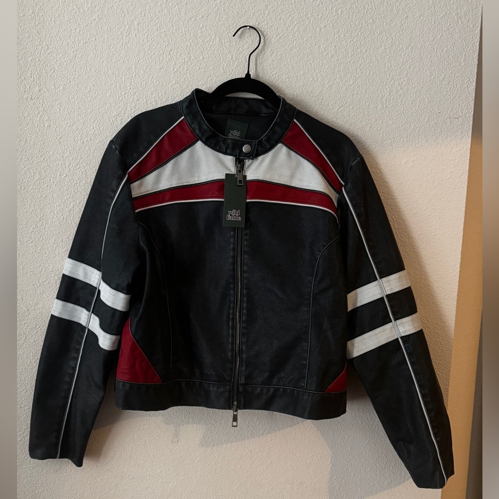 Black and Red Motorcycle Jacket